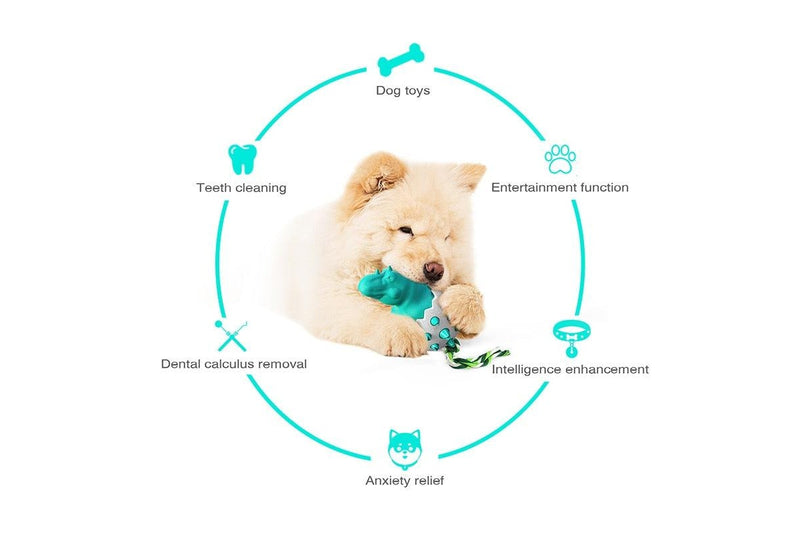 Dinosaur Egg Dog Toothbrush Chew Toys Bite Resistant Clean Interactive Small Medium Big Dogs Golden Retriever Frenchie - Chocolate