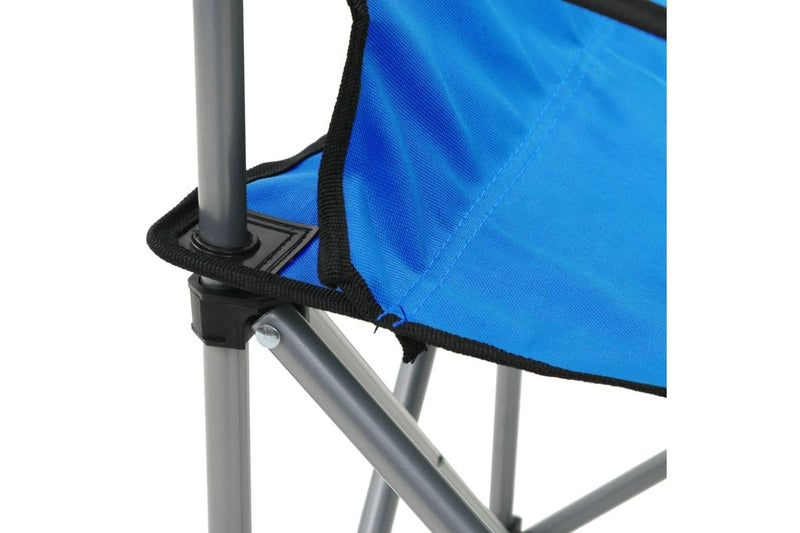 Camping Table And Chair Set 3 Pieces Blue Aatnl