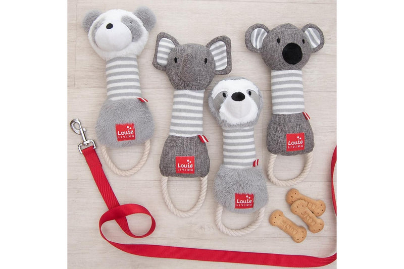 2PK Louie Living Urban Pet Dog Cat Durable Rope Chew Bite Toy Elias the Elephant