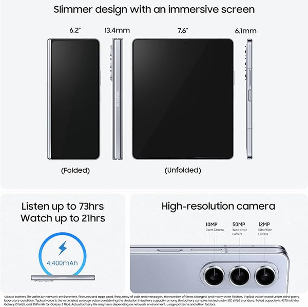 Samsung Galaxy Z Fold5 5G Foldable Smartphone - 12GB+256GB - Black