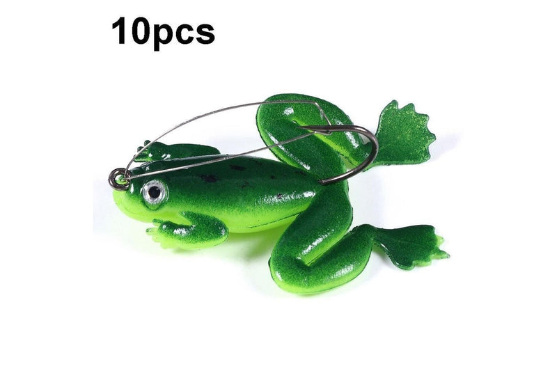 10 Piece Anti Hanging Floating Frog Bait 6cm 5g Fish Fake Bait