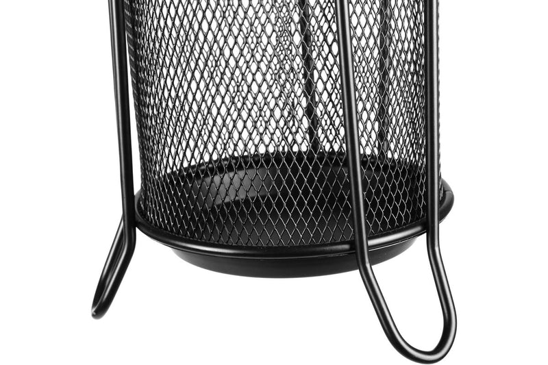 Metal Mesh Umbrella Rack for Canes, Walking Sticks & Umbrellas - Black