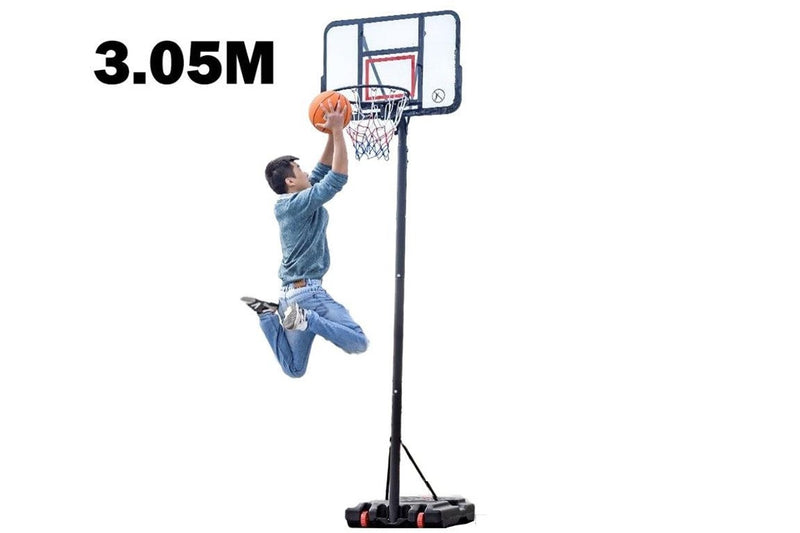 Basketball Hoop Stand with backboard 3.05 M Adjustable Height Promo