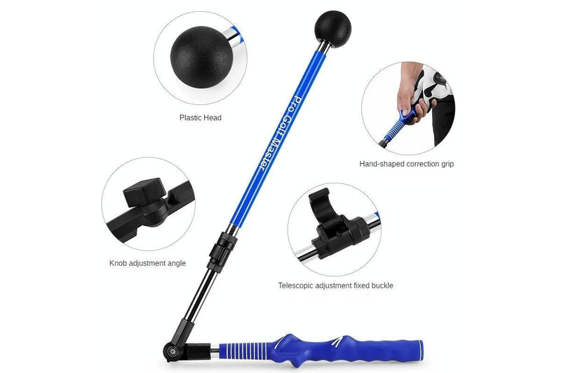 Hgb023 Foldable Golf Swing Trainer Correction Practitioner Adjustable Length Angle Trainer For Beginner