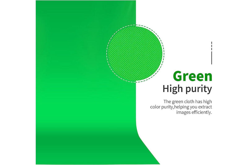 Green Chromakey Backdrop Screen 10x12ft 3x3.6m Photo Video Studio 4 Clamps Portraits Product Shooting