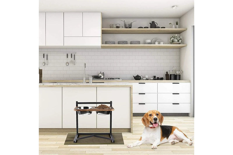 PETSWOL Raised Dog Food Bowl Stand