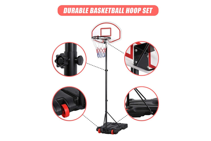 Basketball Ring Hoop Height Adjustable Portable Set