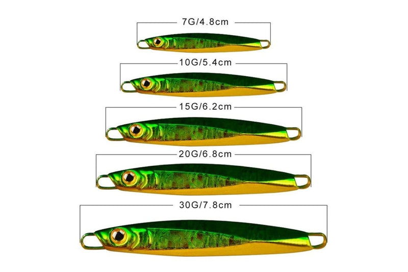 10g Long Casting Iron Plate Lead Fish Lure For Freshwater And Sea Fishing