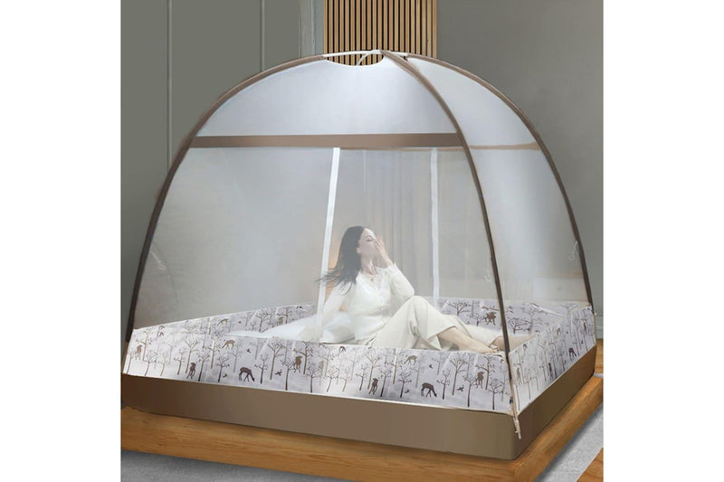 Mosquito Bed Nets Foldable Canopy Dome Fly Repel Insect Camping Protect k