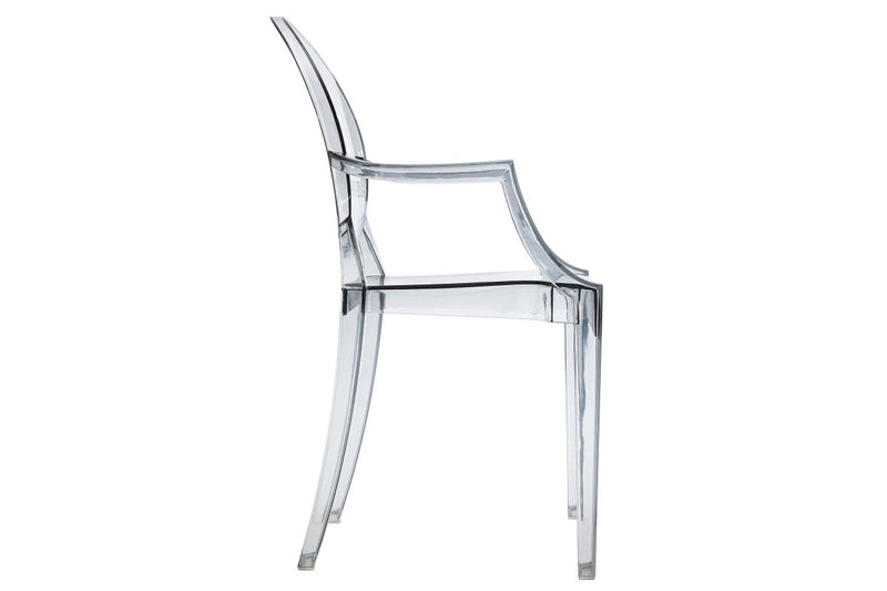 Matt Blatt Set of 2 Philippe Starck Louis Ghost Armchair Replica (Clear)