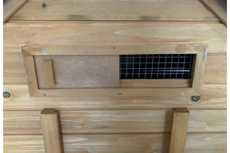 Chicken Coop House with Nesting Box - Natural Finish