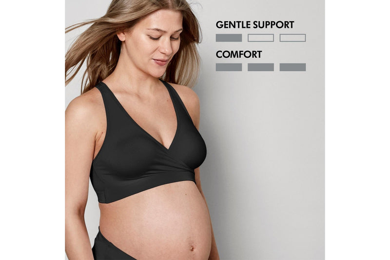 Medela: Keep Cool Sleep Maternity/Nursing Bra - Black (Large)