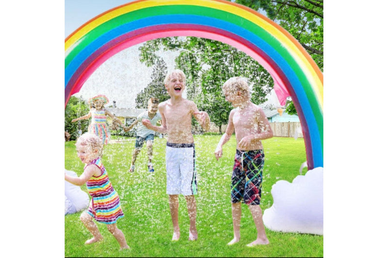 Inflatable Rainbow Sprinkler Toy Large Outdoor Water Toy for Kids