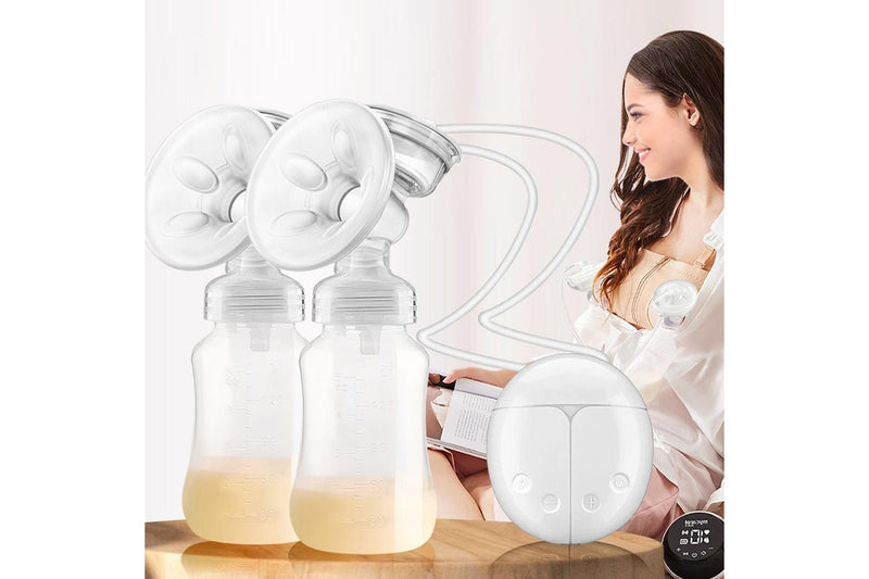 Electric Breast Pump Automatic Milk Suction Double Side Intelligent Baby Feeder