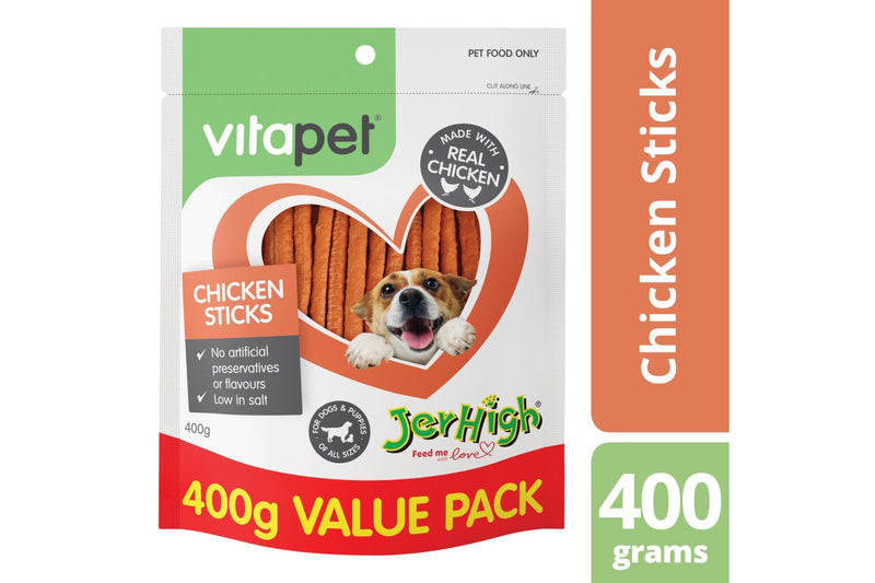 Vitapet: Jerhigh Chicken Sticks (400g)