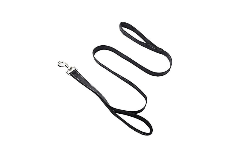 Double Handle Design Nylon Reflective Dog Leash