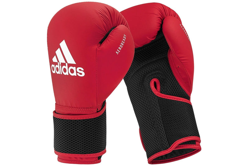 Adidas Hybrid 25 Boxing Gloves - Red / White - 12oz