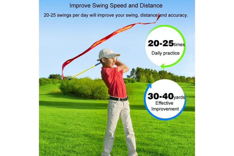 Hgb020 Golf Exerciser Ribbon Swing Stick Audible Practice To Improve Swing Speed