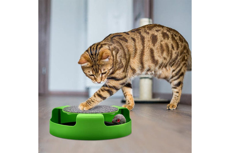 Catch the Mouse - Cat Toy & Scratching Pad (Green)