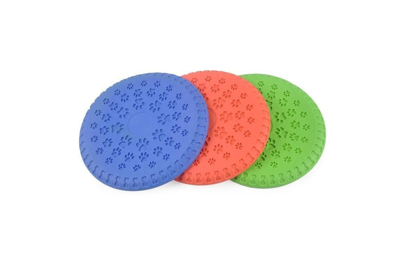 23.5Cm Dog Toy Flying Disc Tpr Chew Pet Frisbee - Red