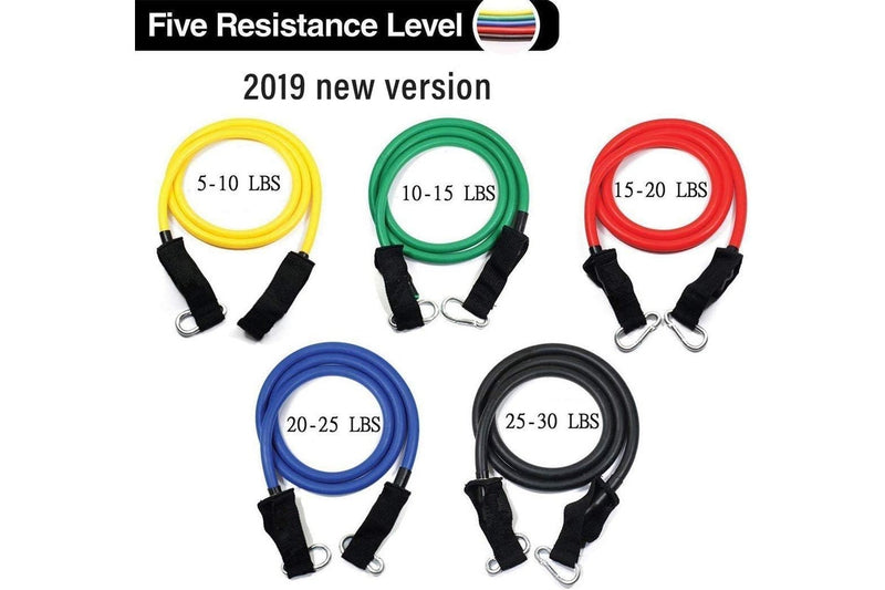 11pcs Exercise Resistance Bands