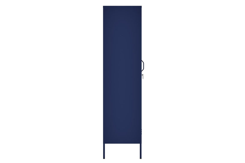 Fraser Country Milan Metal Locker Storage Cabinet - Navy Blue