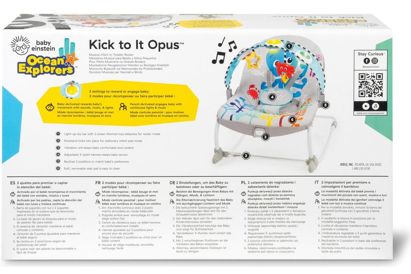 Baby Einstein: Ocean Explorers Kick it to Opus Musical Infant to Toddler Rocker