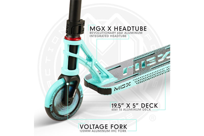 Madd Gear MGX2 P2 Pro Scooter - Taze Teal / Black