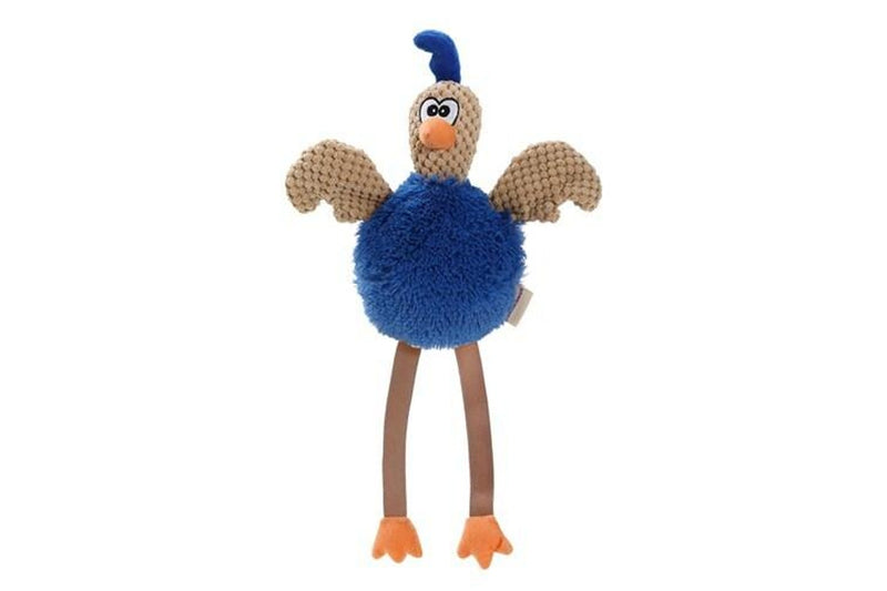 2x Paws N Claws Pets Stretchy Leg Chicken 40x24cm Toy w Built-In Squeaker Asst