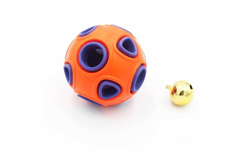 Durable Giggle Bounce Food Dispenser Teeth Cleaning Chew Rubber Ball For Dogs