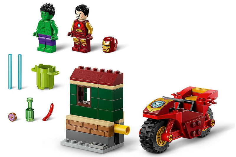 LEGO Marvel: Iron Man with Bike and The Hulk - (76287)