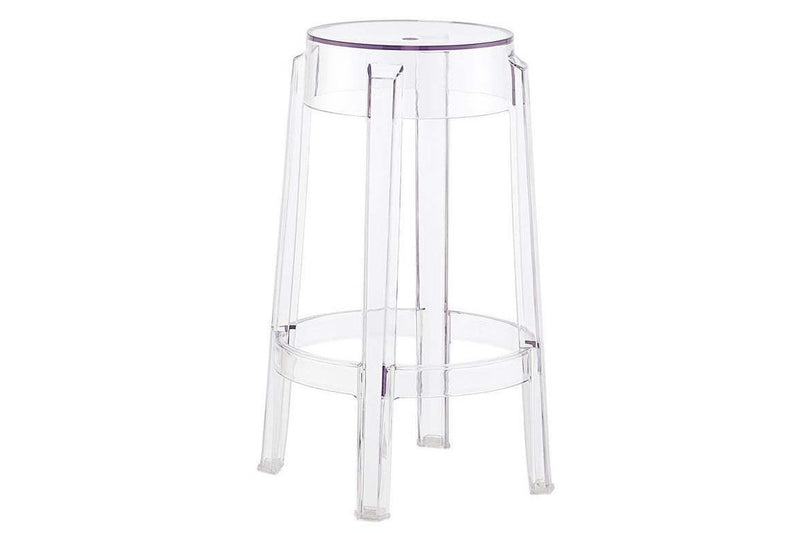 Matt Blatt - Set of 2 Philippe Starck Ghost Barstool Replica (66cm Clear)