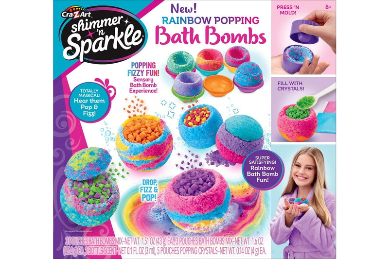 Shimmer N Sparkle: Rainbow Surprise - Popping Bath Bombs