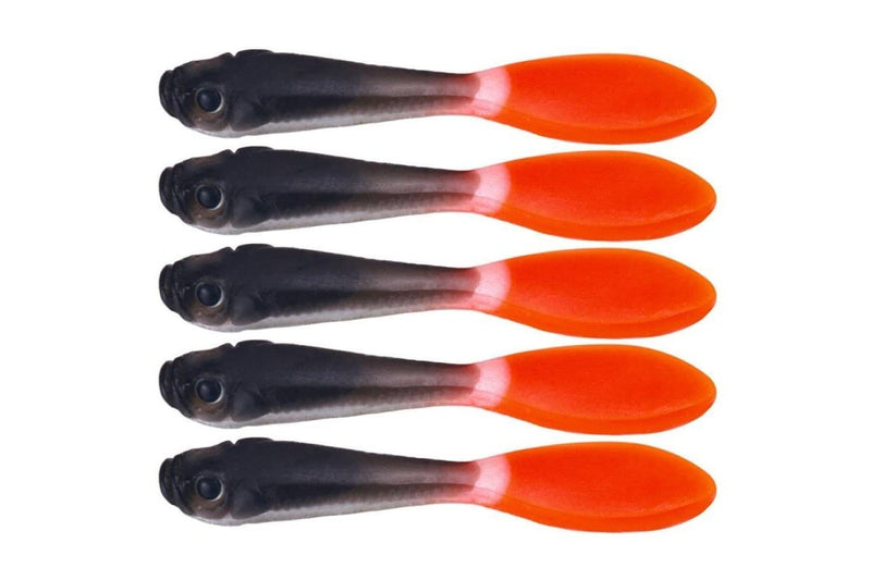 5 Piece 7cm Soft Fishing Lure Pack Dual Colour