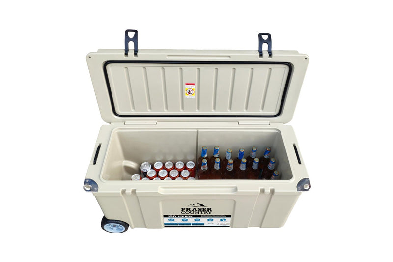 Fraser Country: Heavy Duty Ice Box Chilly Bin with Wheels 120L