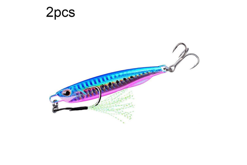 2 Piece Metal Sea Fishing Bait 50g Simulation Lf103 Proberos