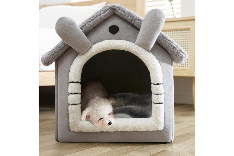 Washable Sleep House & Pet Bed -Gray