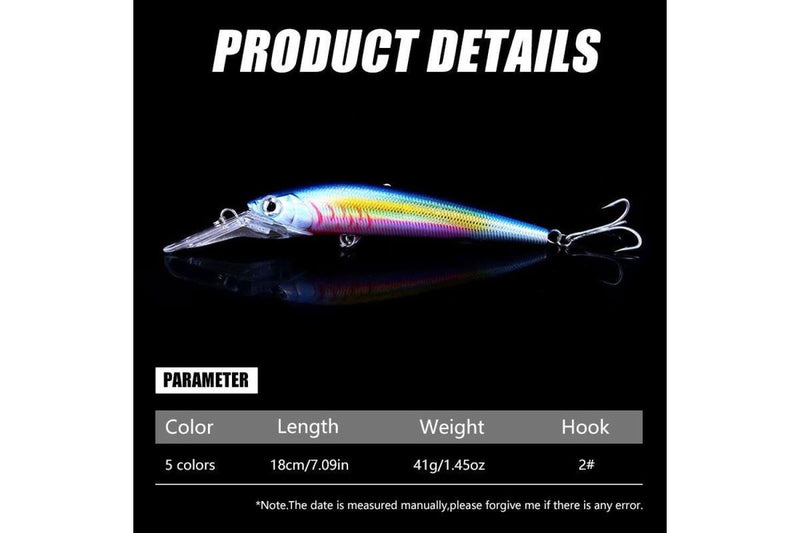 18cm Sinking/floating Minnow Lure 41g