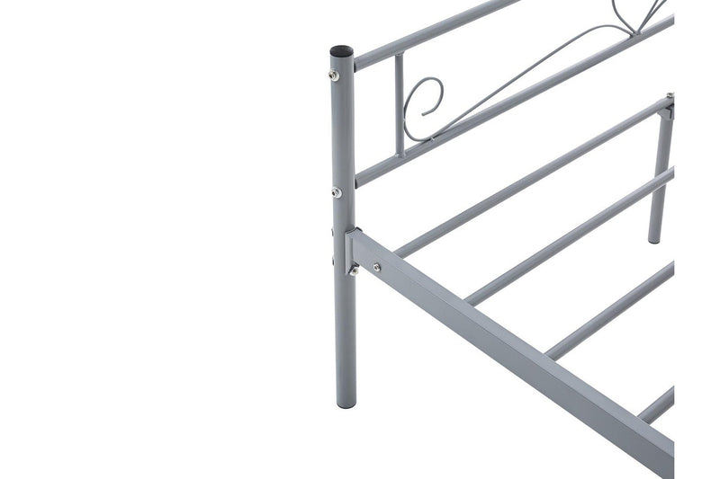 Fraser Country Queen Metal Bed Frame - Grey