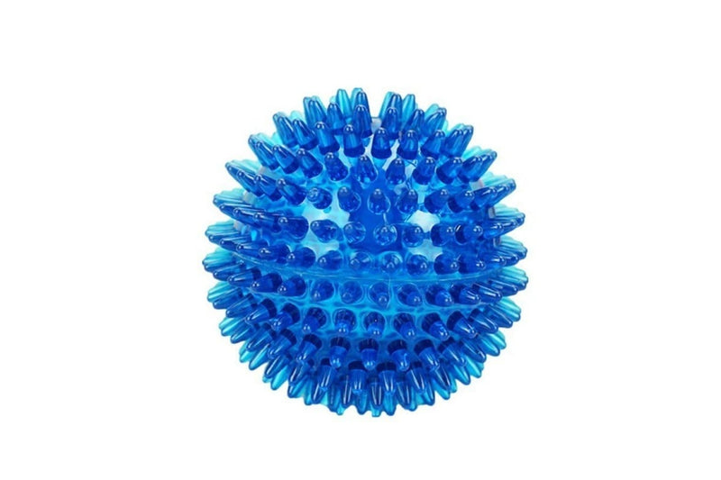 Durable Elastic Teeth Cleaning Squeak Chew Dog Ball Toy For Small Medium And Large Dog