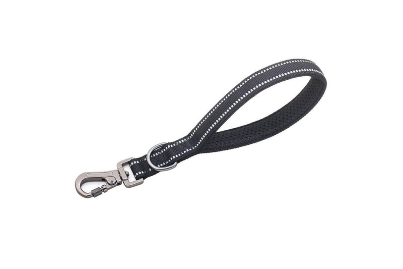 Reflective Step Traction Leash With Mesh Handle