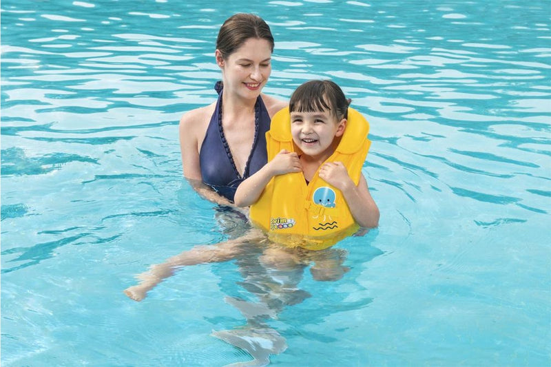 Inflatable Vest For Learning to Swim Buoyancy Float Swim Pool 51 cm x 46 cm