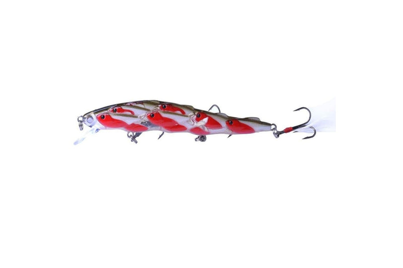 11.5cm 15.7g Crank Lure With Feather Hook For Sea Fishing