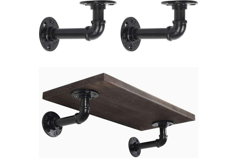 4 Pcs Industrial Rustic Shelf Brackets