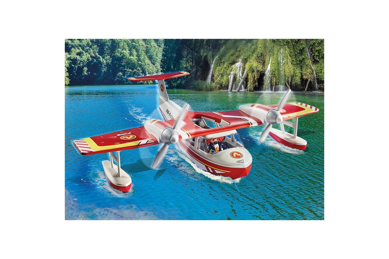 Playmobil Firefighting Plane w Extinguishing Function Kids Play Fun Toy 4+