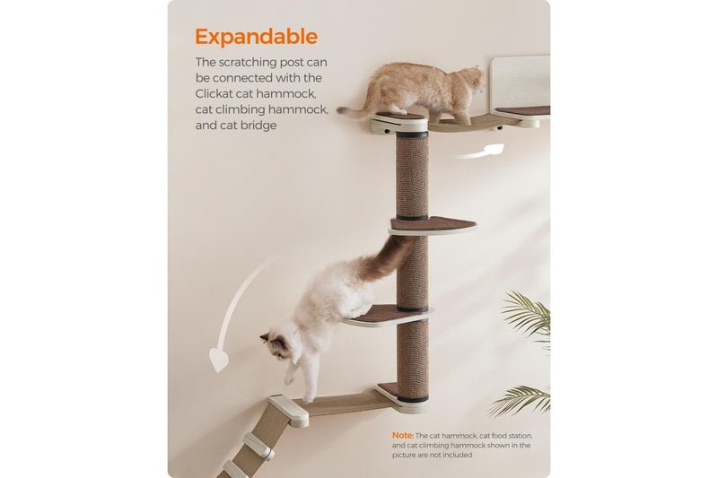 Feandrea Clickat Wall Mounted Cat Scratching Post