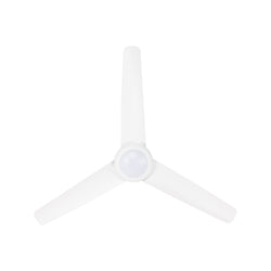 Brilliant 132cm White Matt Duque 3 Blade DC Ceiling Fan With Light Tone Changing LED Light And Remote