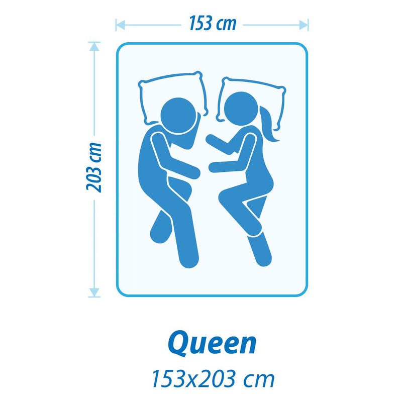 Modern Queen Bed Frame with Headboard and Plush Mattress