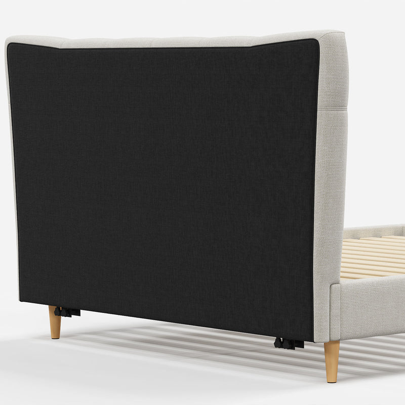 Classic Queen Bed Frame with Headboard and Plush Mattress