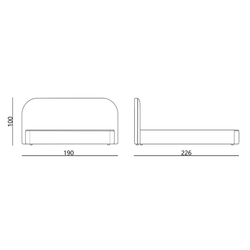 Modern Queen Bed Frame with Headboard and Plush Mattress